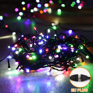 Anbolt Lampu Hias Ramadhan 10 / 20 Meter Lampu Kelap Kelip Lampu Tumblr Rainbow Lampu Outdoor Waterproof Cahaya Warna(Dapat Dihubungkan)