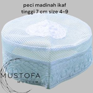 Peci Madinah Ikaf Kopiah Haji Songko Madinah / Kopyah Madinah / Peci haji /Peci Putih