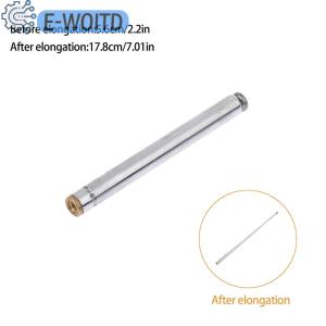 【E-WOITD】 เสาอากาศวิทยุ FM แบบเต็มช่องสัญญาณ17 25ซม. เสาอากาศแบบยืดหดได้ทำจากโลหะ5 M2.5เสาอากาศแบบหมุนได้
