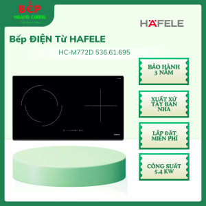Bếp Điện Từ Hafele 536.61.695 – 2 vùng nấu linh hoạt điều khiển cảm ứng trượt mặt kính chịu lực chịu nhiệt khóa an toàn trẻ em bảo hành 3 năm chính hãng