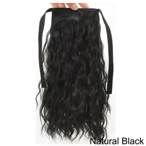 35cm/55cm/85cm Synthetic Super Long Kinky Curly Ponytail Heat Resistant Black Brown Ponytail Hairpiece for Women