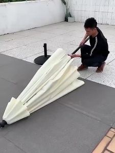2.7M Parasol Garden Patio Umbrella Sun Shade Umbrella Beach Round retractable outdoor umbrella
