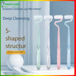 SCCS~S-shaped Scientific Vertical Toothbrush S-type Deep Cleansing Of Teeth Soft Bristle Toothbrush