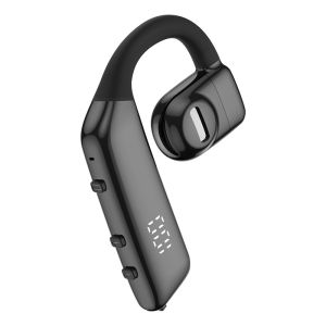 VAORLO Original OWS Air Conduction Wireless Headset Single Earhook LED Digital Display Bluetooth 5.3 Headphone Driving Business Sports Waterproof Earphone Compatible with iPhone 14 13 IOS Android For All Smartphones