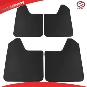 【Alloet】 4x Front Rear Fender Mud Flaps Splash Guards Mudguards with Rivets for Car SUV