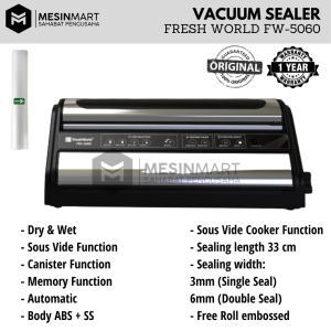 Vacuum Sealer Pengemas Vakum Komersial FRESH WORLD FW-5060