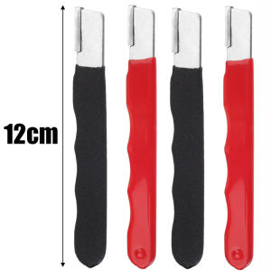 หินลับมีดตัดมีดโลหะ4ชิ้นแบบมือถือกรรไกรจัดสวนมีดทำครัวกรรไกรทำสวนที่เหลามีดคมอย่างรวดเร็ว