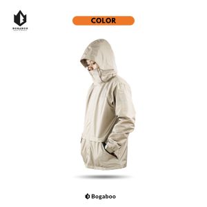 BOGABOO JACKET PARKA MOUZA WATERPROOF DAN WINDBREAKER  Pria Wanita  - Jaket Anti Air Inner POLAR Halus