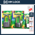 Ổ KHOÁ AN TOÀN SQUARE CIRCLE - SIZE 40, 50, 60MM - LOẠI CÀNG DÀI - THÉP KHÔNG GỈ CAO CẤP - HM LOCK. 