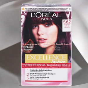 Loreal Excellence Fashion 5.62 Intense Violet Brown Cat Pewarna Rambut Loreal Coklat