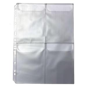 6 Hole Punched Pocket 6 Holes Budget Envelope Clear Money Bag Folder Inserts Loose Leaf Bag Document Filing Pouches