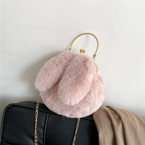 Tas Tenteng Selempang Mewah Fluffy Bulu Soft Lucu Shoulder Bag Korean Style Import