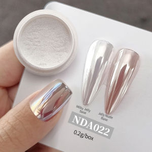 UR SUGAR NICOLE DIARY Pearl Nail Powder Pigment White Rubbing on Nail Art Glitter Dust Chrome Auroras Decoration