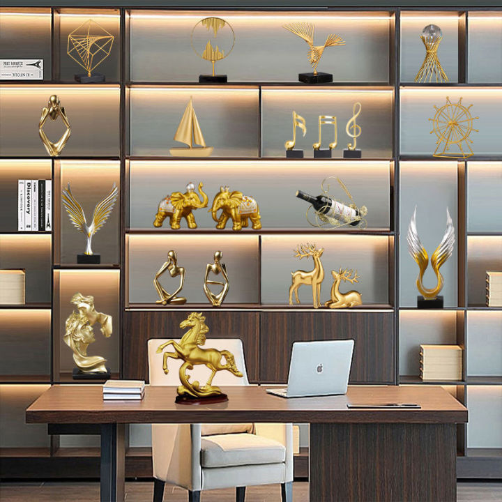 (PJ-012) PAJANGAN GOLD LEMARI / HIASAN KANTOR / PAJANGAN MEWAH