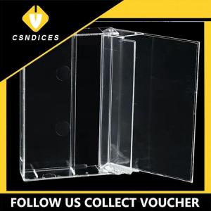 [Csndices] เทปคาสเซ็ท1ชิ้นกล่องใสบันทึกเสียงแม่เหล็กกล่องเปล่ากันฝุ่น