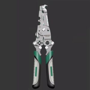 CHLOCH Multifunctional Foldable Wire Stripper Electrical Pliers Wire Stripping Tool Comfortable Electrician Crimpe Pliers Non-Slip Wire Stripping Pliers Electrician