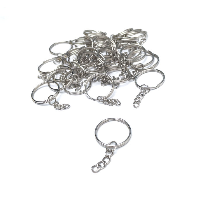 10pcs Split Ordinary Metal Keychain Key Chain Key Rings Key