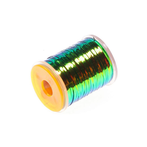 Fly Tying Flat Peacocks Tinsel Spool Double Side Color Flat Tinsel Metallic Mylars Fly Tying Materials Enduring