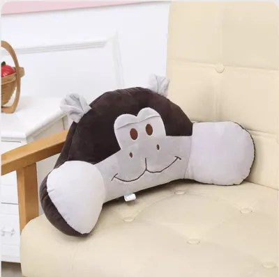 Gối tựa lưng văn phòng hình thú đáng yêu gối tựa lưng ô tô gối nhồi bông kích thước 45x35cm