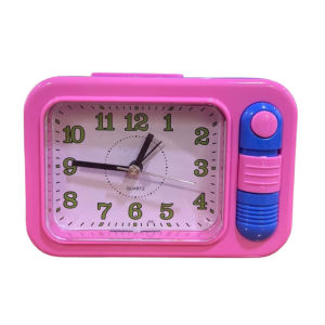 Colorful Quartz Analog Alarm Clock with Bell Melody & Light for Kids Adult / Jam Loceng Warna-Warni