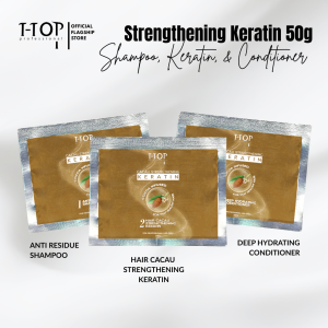Cacau Brazilian Strengthening Hair Keratin Set 50g by T-Top