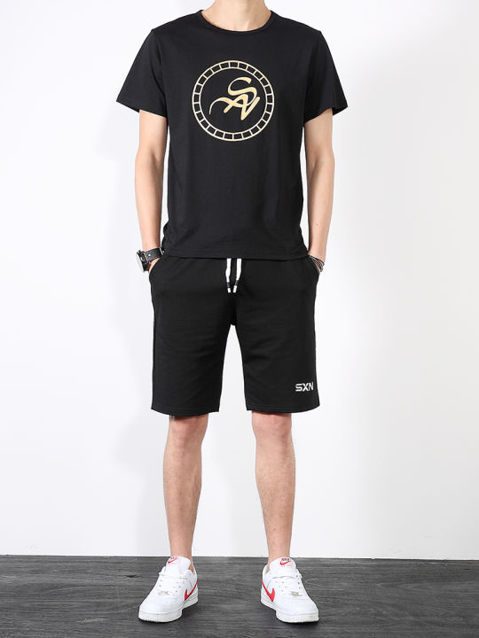 T shirt and short on sale pants