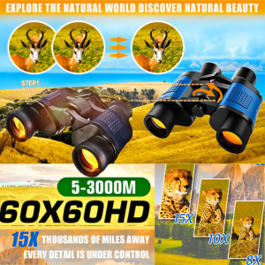 PUCUK MaiFeng Teropong Binokular jarak Jauh Super Zoom Siang Malam 60x60 night vision 16000M Outdoor