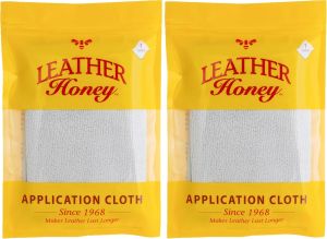 Leather Honey Lint-Free Application Cloth: Microfiber Cloth for Use with Leather Conditioner and Cleaner. Made in The USA Since 1968