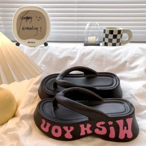 [Free Shipping] EVA Thick-Soled Flip-Flops Shirley Rose Stylish And Durable Height-Increasing WomenS Summer Super-Soft New Design