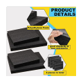 4 Pcs Black Foam Sheets for Cases Tool Foam Black Foam Sheet for Packaging and Crafts. 