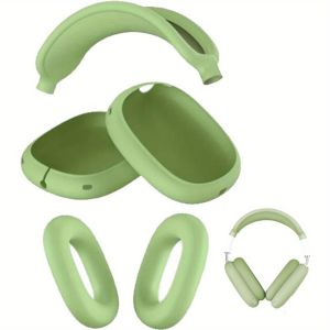 Mềm chống sốc Silicone bảo vệ trường hợp đối với AirPods max-chống trầy xước mồ hôi-proof Miếng đệm tai & Headband bao gồm Airpods Pro Bìa AirPods trường hợp bìa