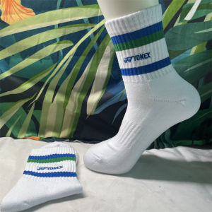 Vớ tất cầu lông Yonex Trắng mix màu vớ dày dặn chống trơn phối màu đẹp mắt dành cho nam nữ thi đấu tập luyện