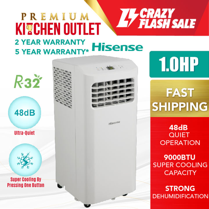 【OWN TRUCK DELIVERY】Hisense 1.5HP R32 Portable Air Conditioner AP12NXG ...