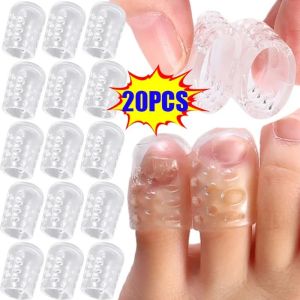20Pcs Silicone Anti-Friction Toe Caps Protector / Breathable Prevents Blisters Toes Blisters Tubes