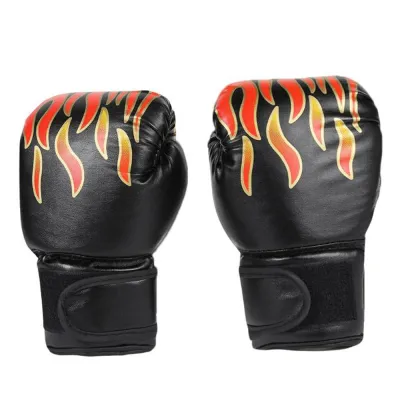 Mesh Kids Breathable Kickboxing Sanda Fighting Boxing Training Glove Boxing Gloves Flame Gloves Sparring Glove