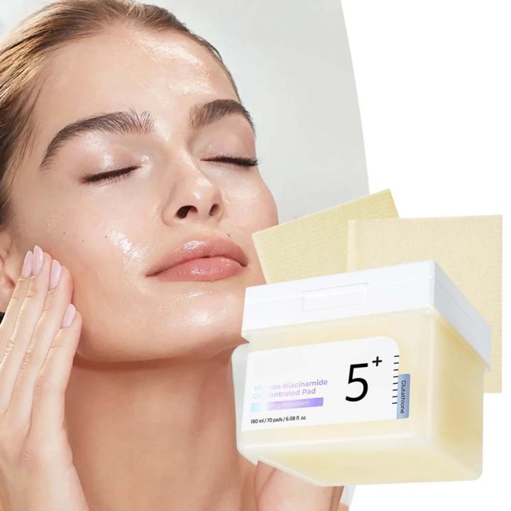 Numbuzin No 5+ Vitamin C Niacinamide Glutathione Concentrated Pad 70 Toner  Pads