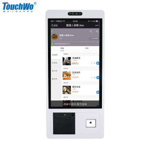 【Free Shipping】TouchWo 15.6/21.5 inch Cashless Payment Terminal Kiosk Machine Touchscreen Monitor Self Service Ticket/Payment/Ordering Kiosk With Thermal Printer For Supermarket And Restaurant
