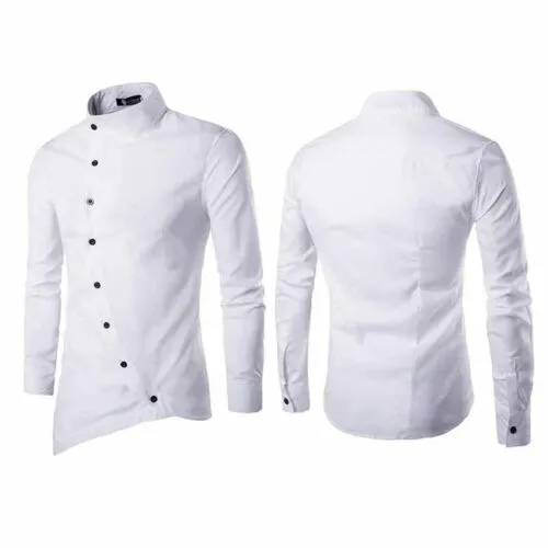 Mens Long Sleeve Shirts Slim Fit Irregular Tee T-Shirt Top Casual Blouse  Fashion