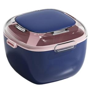 Hygienic Denture Cleaning Organizers With Stackable Drying Compartments Portable for Daily Use Traveler Storage