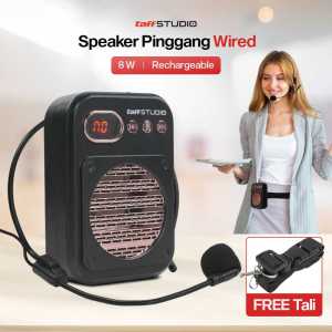 TaffSTUDIO S25 Speaker Pinggang Mengajar Guru Bluetooth Voice Amplifier LED Wired Pengeras megaphone