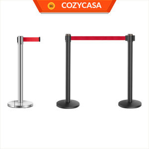 【COZYCASA】Retractable Queue Pole 2 Meter Stainless Steel Crowd Control Barrier Post