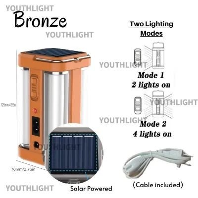 1500W Solar Camping Light Portable LED Lantern Rechargeable Night market Stall Lamp Security Light Emergency Light