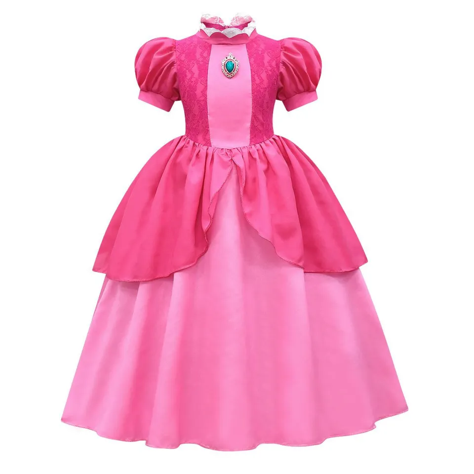 Sweet Baby The Super Mario Bros Princess Peach Cosplay Dress