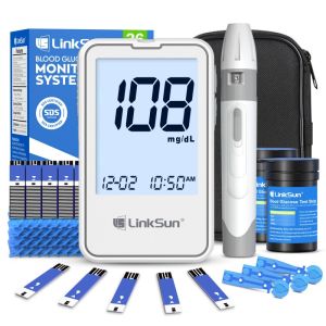 Linksun G-425-1 đo Thiết bị theo dõi đường huyết 50/100pcs glucometer Kit y tế bệnh tiểu đường thử nghiệm máy đo đường huyết kỹ thuật số glucosemeter trọn bộ
