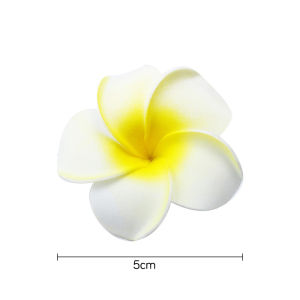 Salime Summer Plumeria Flower Hair Clips For Women Girls Cute Hairpins Egg Flower Barrettes Hawaiian Wedding Party Hair Accessories