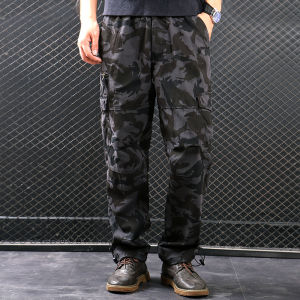 FUGUINIAO Men Cargo Pants Autumn Tactical Pants Casual Cotton Trousers Men Multi Pockets Military Army Track Pants Men Pantalon