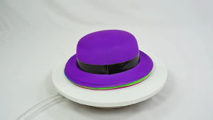 Homburg Stovepipe Hat Fluorescent Color Hat Western Porkpie Hat Rodeos Plastic Hat for Dinner Outdoor Casual Wear