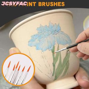 JCSYFAC Sơn Bàn Chải Thiết Lập Nghệ Thuật Vòng Phẳng Tóc Nylon Tóc Sơn Bàn Chải Cho Dầu Acrylic Màu Nước Trẻ Em Nghệ Sĩ Người Mới Bắt Đầu Sinh Viên