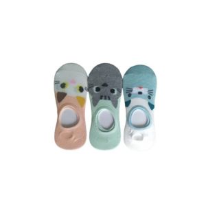 Kaos kaki wanita hidden invisible socks motif lucu