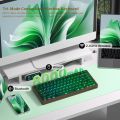 Womier wd75 75% bàn phím với qmk/thông qua gỗ Bàn phím chơi game tri-chế độ không dây cơ khí tùy chỉnh bàn phím RGB hot swappable. 